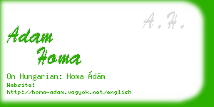 adam homa business card